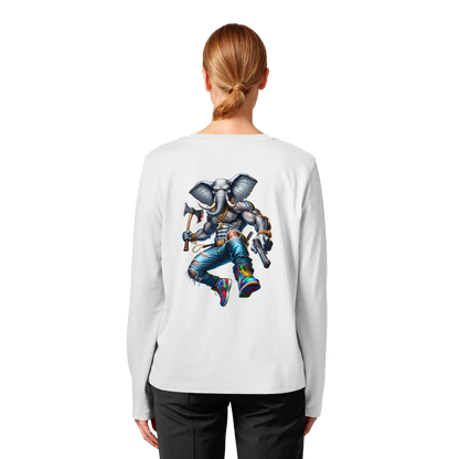 Elephant Warrior - Womens Organic Longsleeve