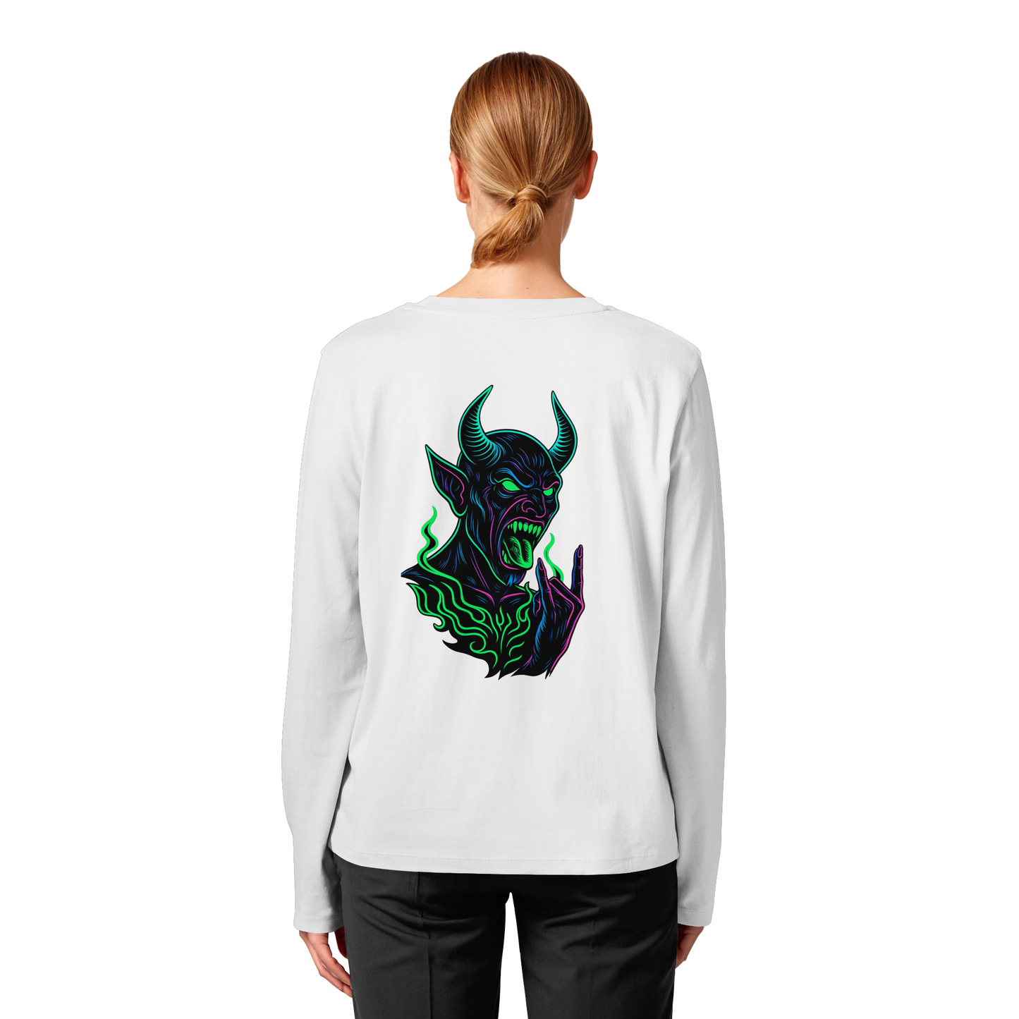 Neon Hellfire - Womens Organic Longsleeve