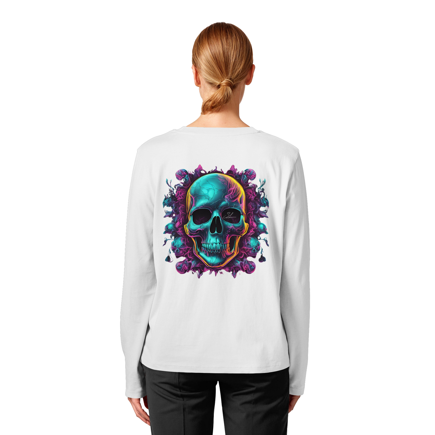 Galactic Skull - Womens Organic Longsleeve