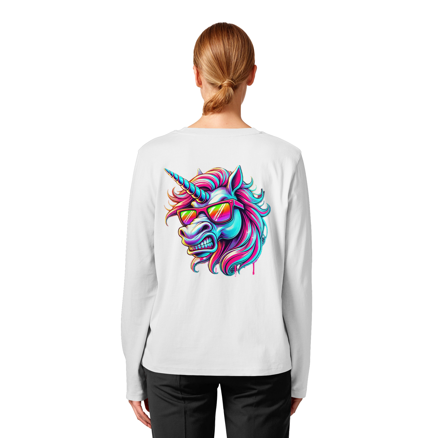 Funky Unicorn - Womens Organic Longsleeve