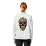 Psychedelic Skull - Womens Organic Longsleeve