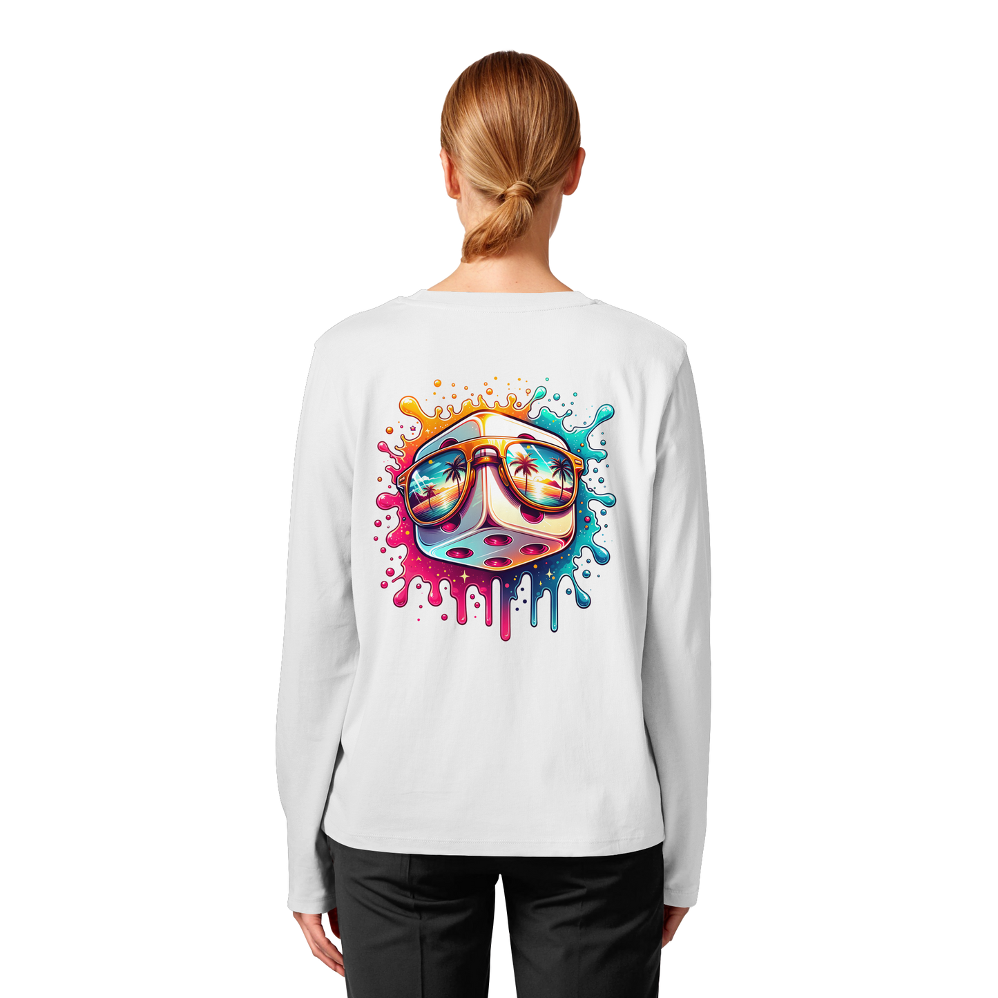 Sunset Vibes Dice - Womens Organic Longsleeve