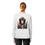 Jungle Ink Monkey - T-shirt bio à manches longues pour femme