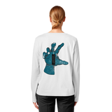 Statement Hand - T-shirt bio à manches longues pour femme