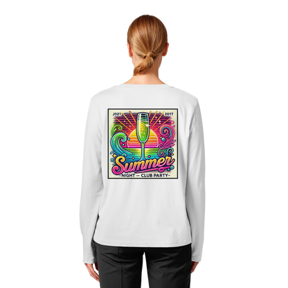 Summer Party Vibes - Womens Organic Longsleeve