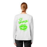 Kiss of Attitude - Womens Organic Longsleeve