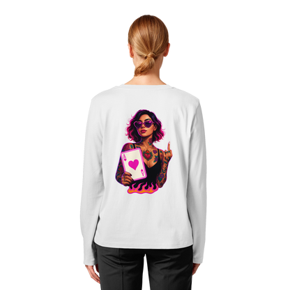 Queen of Hearts - Womens Organic Longsleeve