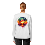Tropical Sunset - Womens Organic Longsleeve