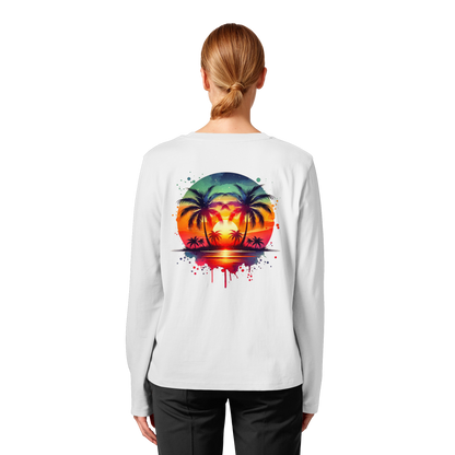 Tropical Sunset - Womens Organic Longsleeve
