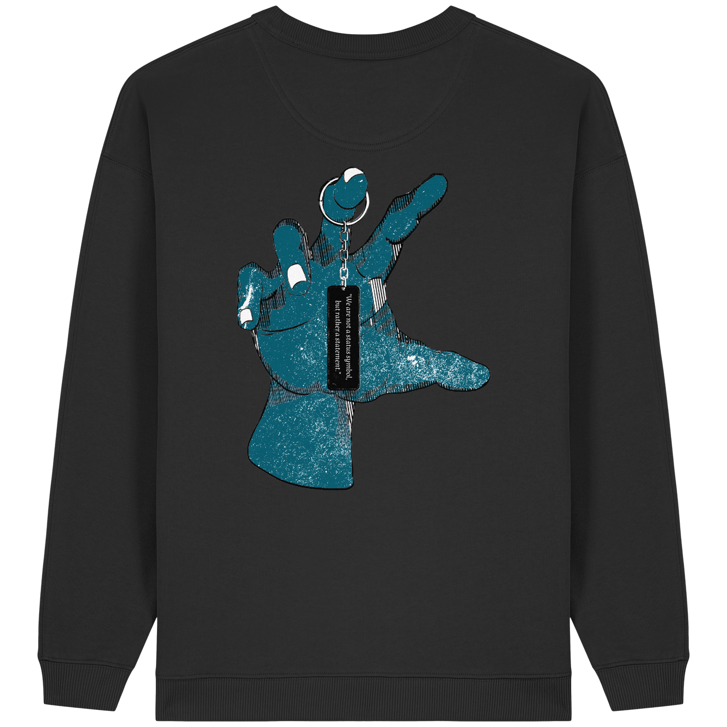 Statement Hand - Womens Organic Oversized Sweatshirt