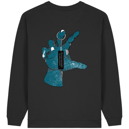 Statement Hand - Womens Organic Oversized Sweatshirt