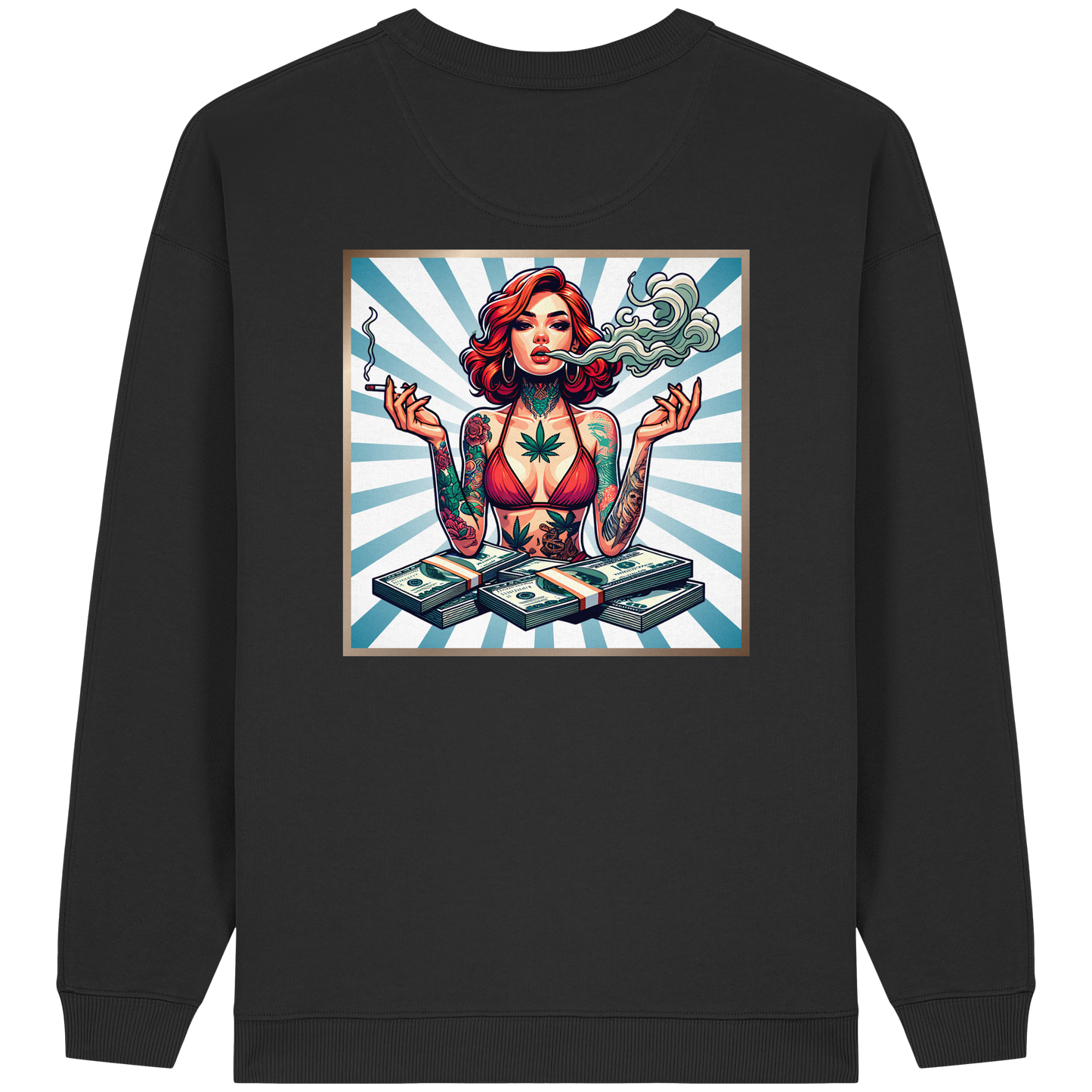 Rebel Rich - Womens Organic Oversized Sweatshirt