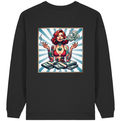 Rebel Rich - Womens Organic Oversized Sweatshirt