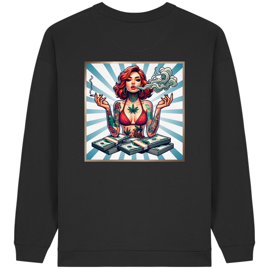 Rebel Rich - Womens Organic Oversized Sweatshirt
