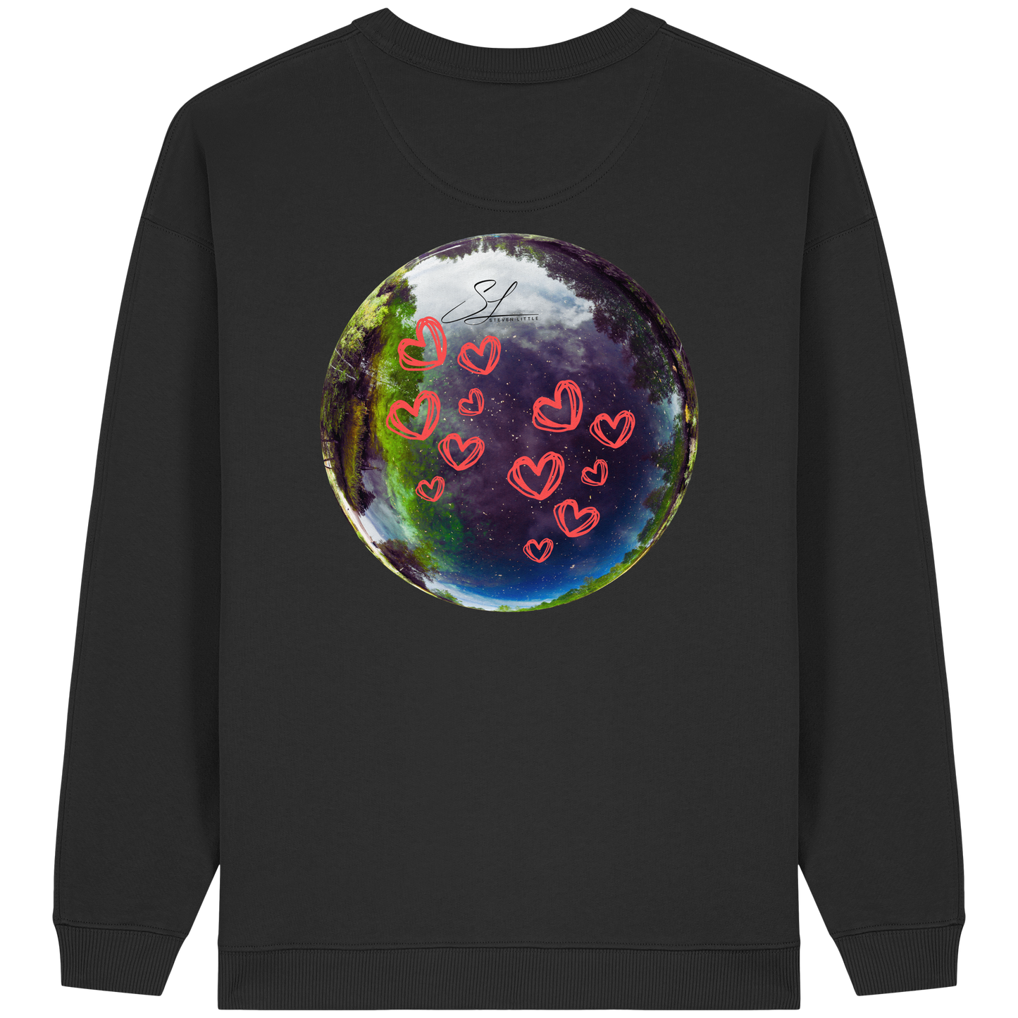 Love our World - Womens Organic Oversized Sweatshirt