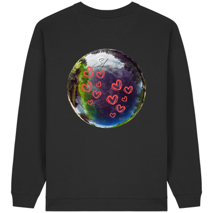 Love our World - Womens Organic Oversized Sweatshirt