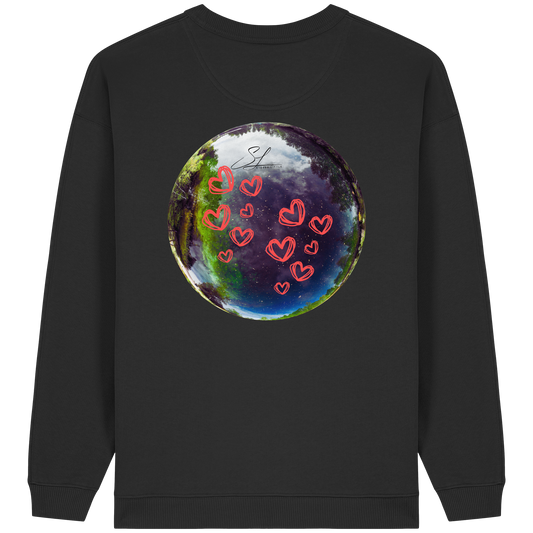 Love our World - Womens Organic Oversized Sweatshirt