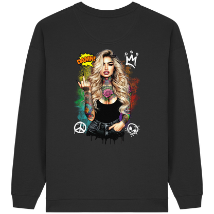 Ink Queen - Womens Organic Oversized Sweatshirt