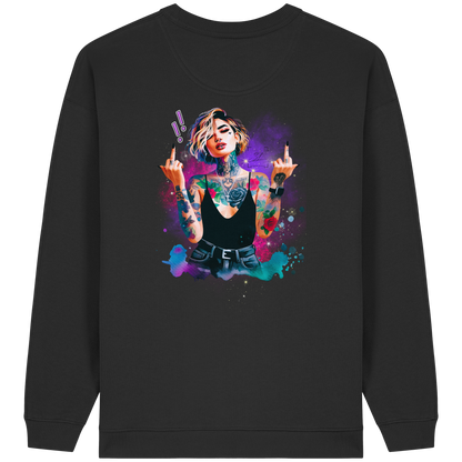 Rebel Rose - Sweat-shirt oversize bio pour femme