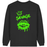 Kiss of Attitude - Womens Organic Oversized Sweatshirt