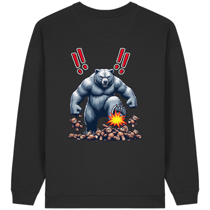 Teddy Terror - Womens Organic Oversized Sweatshirt
