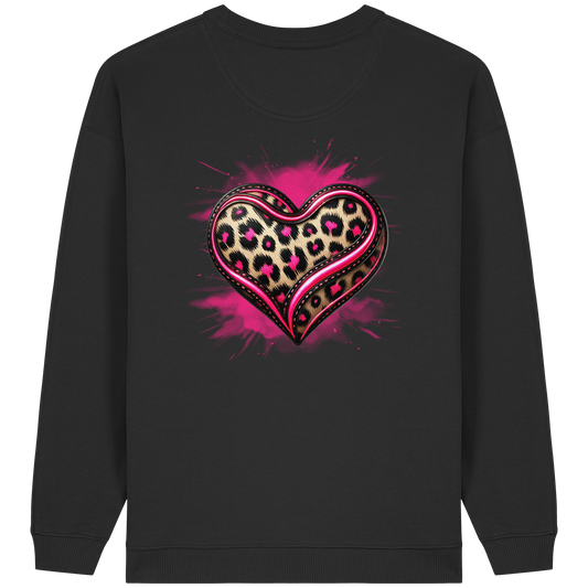 Wild Heart - Womens Organic Oversized Sweatshirt