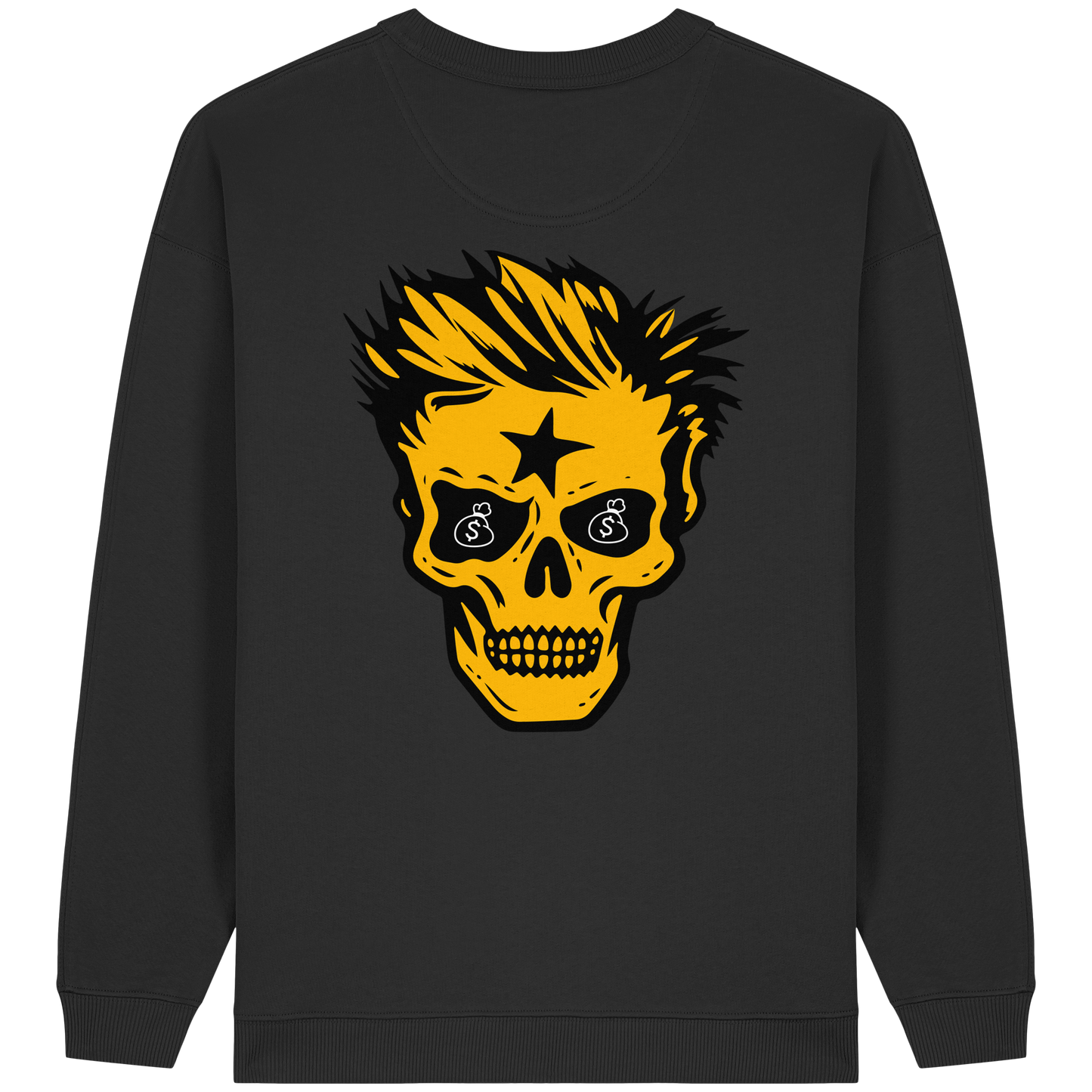 Golden Skull Dreams - Sweat-shirt oversize bio pour femme