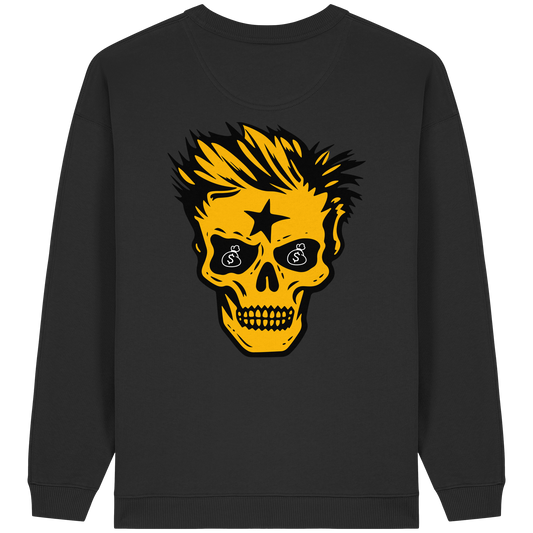 Golden Skull Dreams - Womens Organic Oversized Sweatshirt