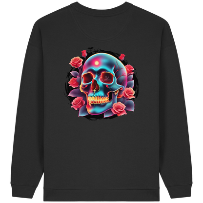 Glow Skull - Womens Organic Oversized Sweatshirt