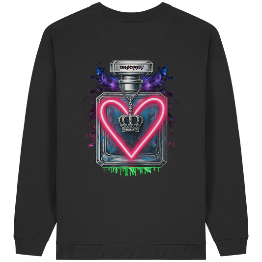 Temptation - Womens Organic Oversized Sweatshirt