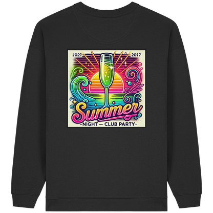 Summer Party Vibes - Womens Organic Oversized Sweatshirt