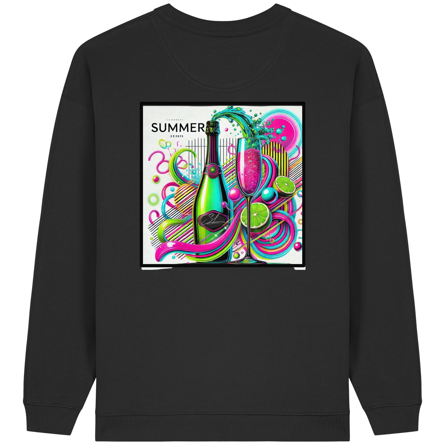 Neon Fresh - Womens Organic Oversized Sweatshirt