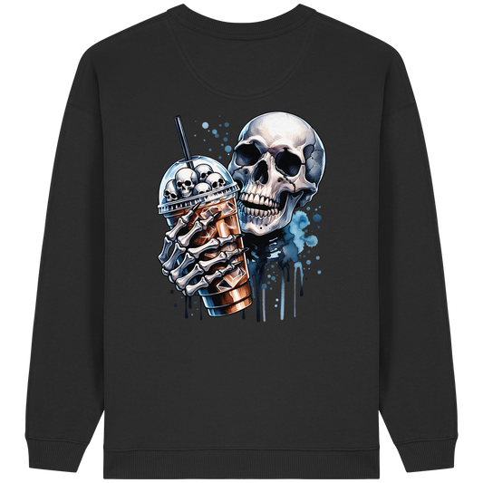Chill Skull - Womens Organic Oversized Sweatshirt