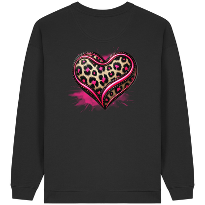 Wild Heart - Womens Organic Oversized Sweatshirt
