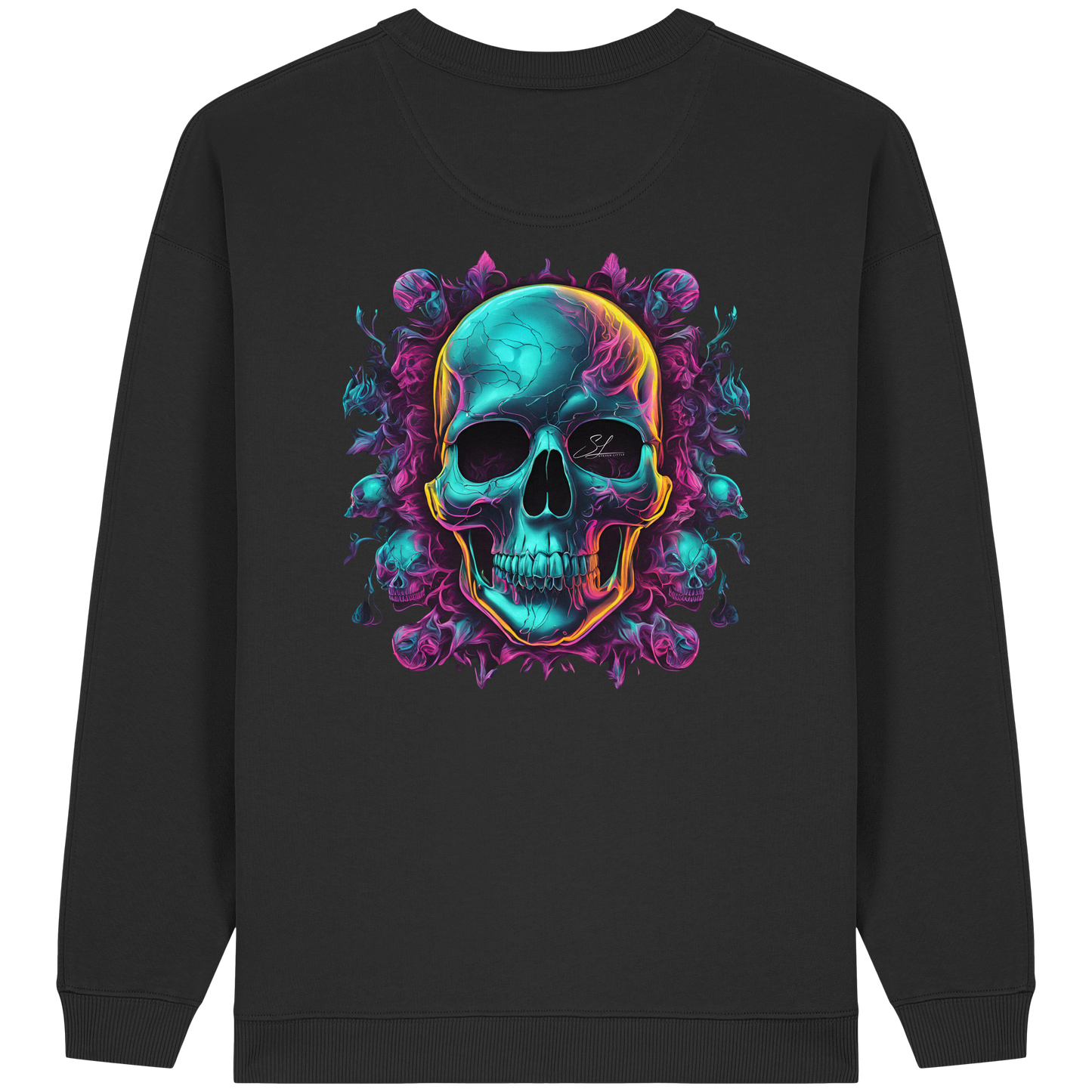 Galactic Skull - Womens Organic Oversized Sweatshirt