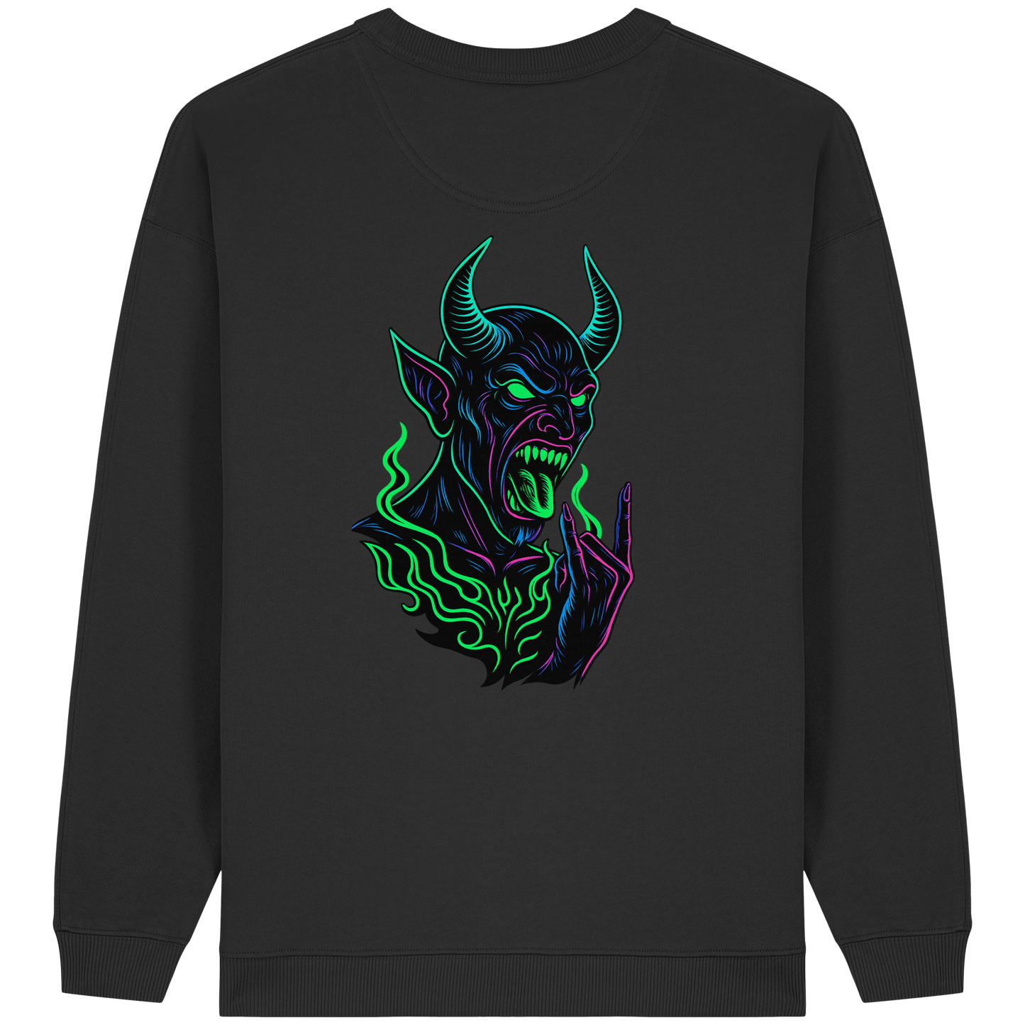 Neon Hellfire - Womens Organic Oversized Sweatshirt