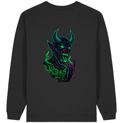Neon Hellfire - Womens Organic Oversized Sweatshirt