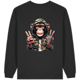 Jungle Ink Monkey - Womens Organic Oversized Sweatshirt