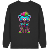 Punk Neon Teddy - Womens Organic Oversized Sweatshirt