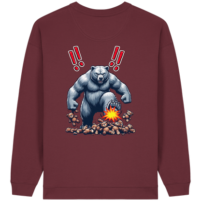 Teddy Terror - Womens Organic Oversized Sweatshirt