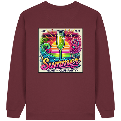 Summer Party Vibes - Womens Organic Oversized Sweatshirt