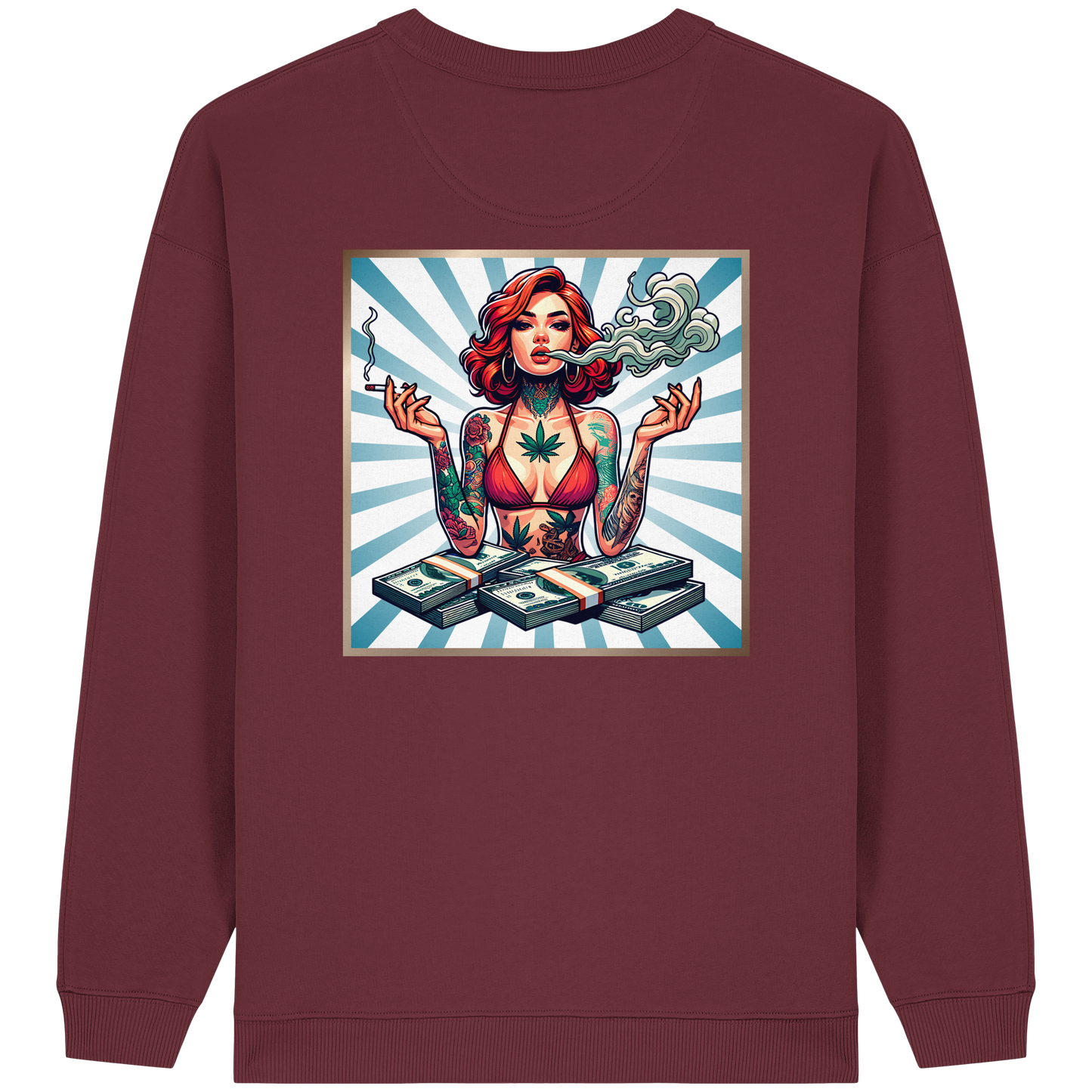 Rebel Rich - Womens Organic Oversized Sweatshirt
