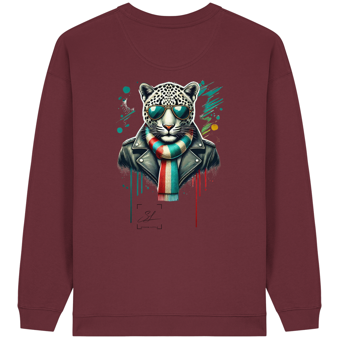 Urban Leopard - Womens Organic Oversized Sweatshirt