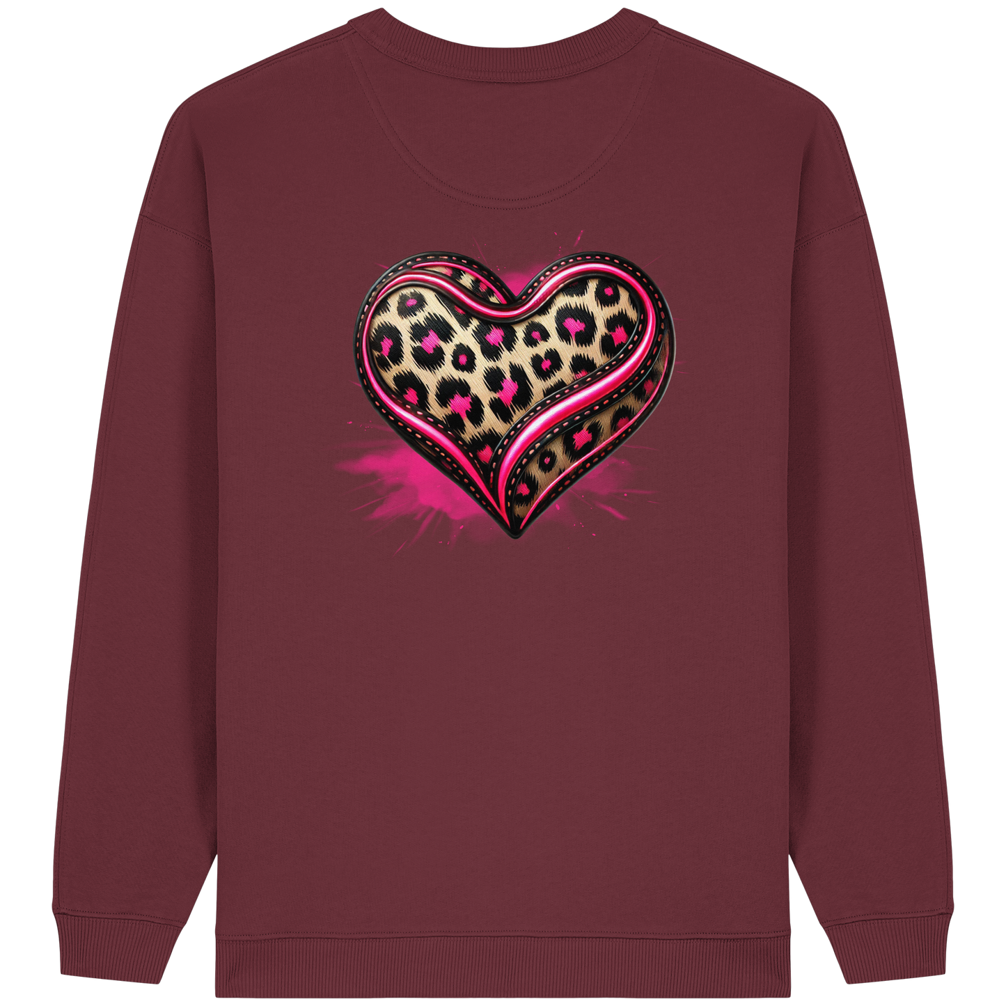 Wild Heart - Womens Organic Oversized Sweatshirt