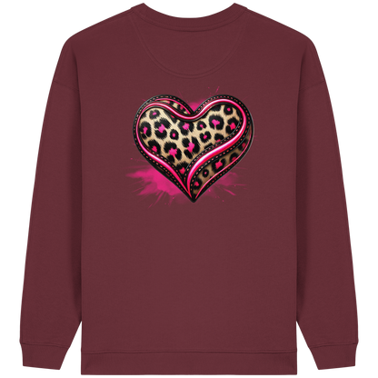Wild Heart - Womens Organic Oversized Sweatshirt