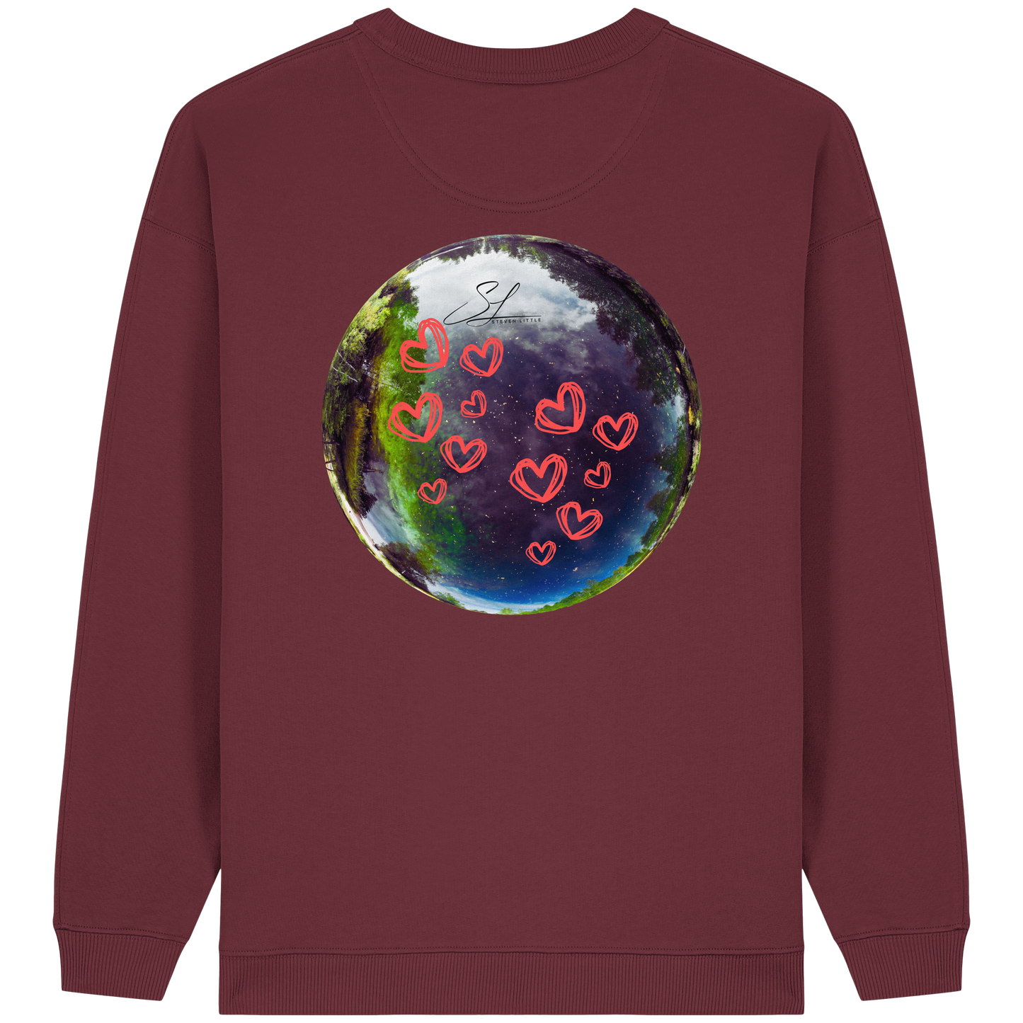 Love our World - Womens Organic Oversized Sweatshirt