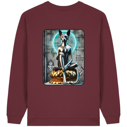 Mystic Cat - Womens Organic Oversized Sweatshirt