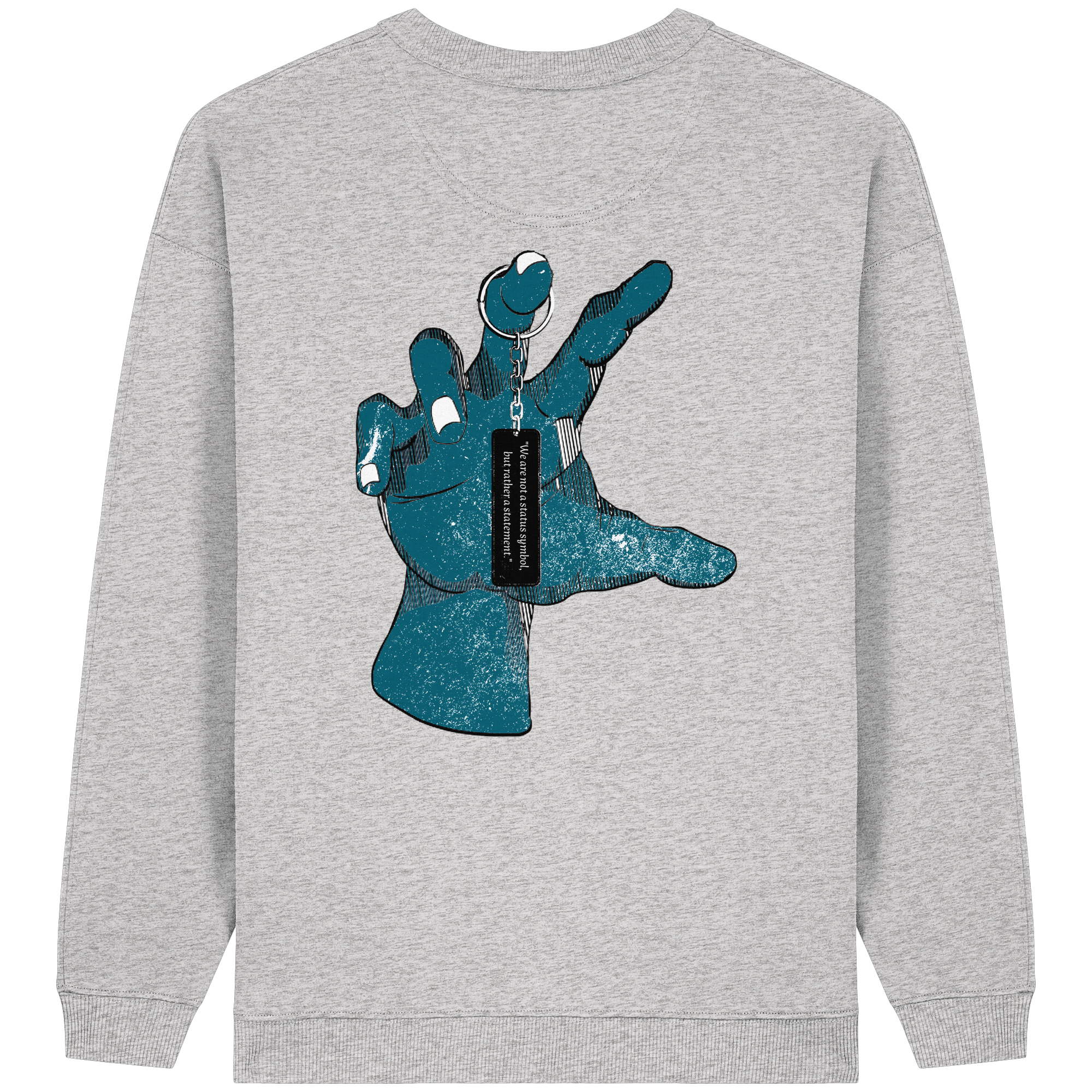 Statement Hand - Sweat-shirt oversize bio pour femme