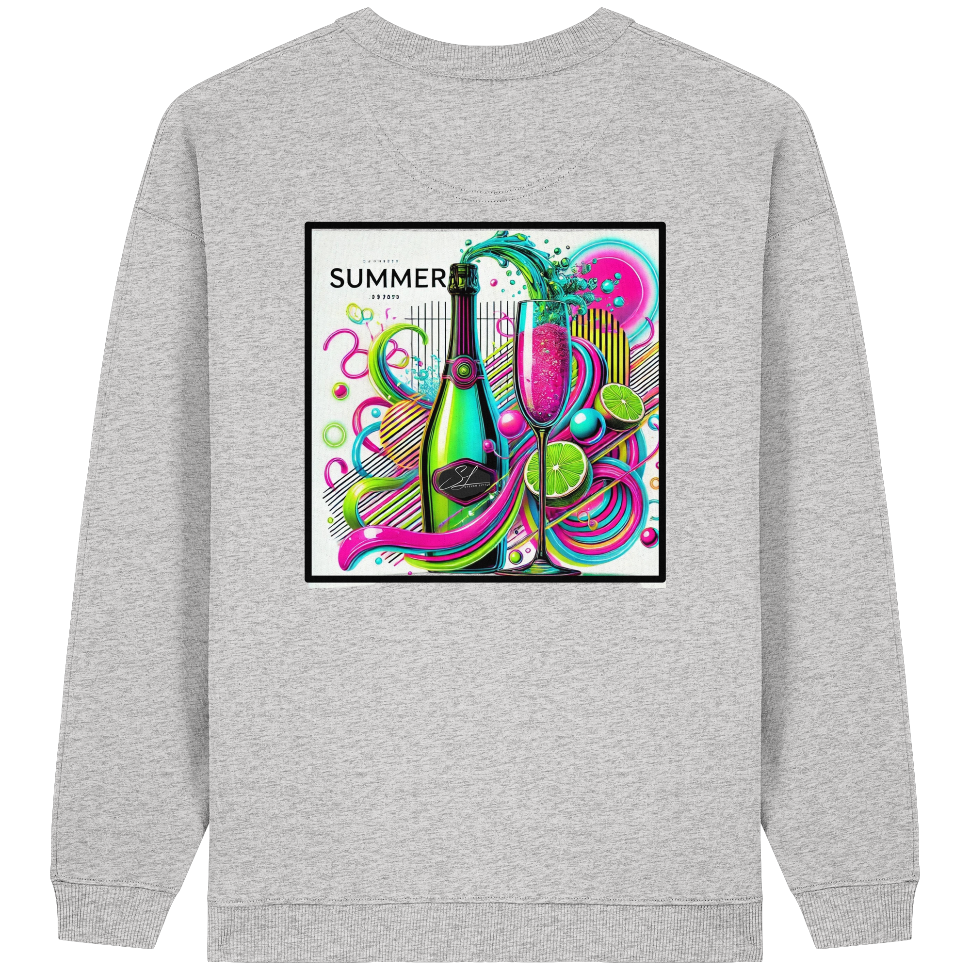 Neon Fresh - Womens Organic Oversized Sweatshirt