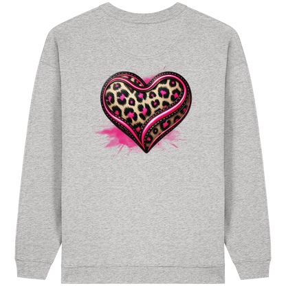 Wild Heart - Womens Organic Oversized Sweatshirt